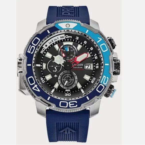 Citizen Eco-Drive Promaster Aqualand Men's Blue Watch 46MM - Picture 1 of 4